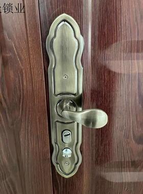 配件青古锁拉手6001235实木门金面板通用简约1.2房间锁门锁具.