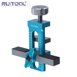 柜门安装辅助器铝合金 衣橱柜门板开孔器反弹器打孔快速定位工具