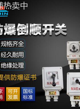 防爆倒顺开关 防爆转换倒顺开关 防爆逆转开关BXQN-10A 30A 60A