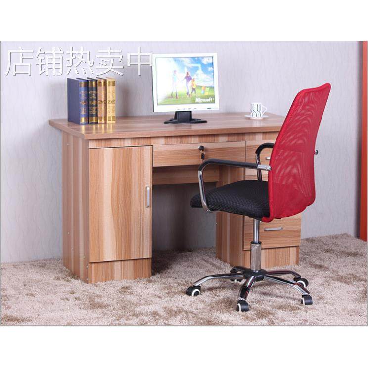 简易台式电脑桌简约现代办公桌双人桌儿童学习桌带抽屉写字桌