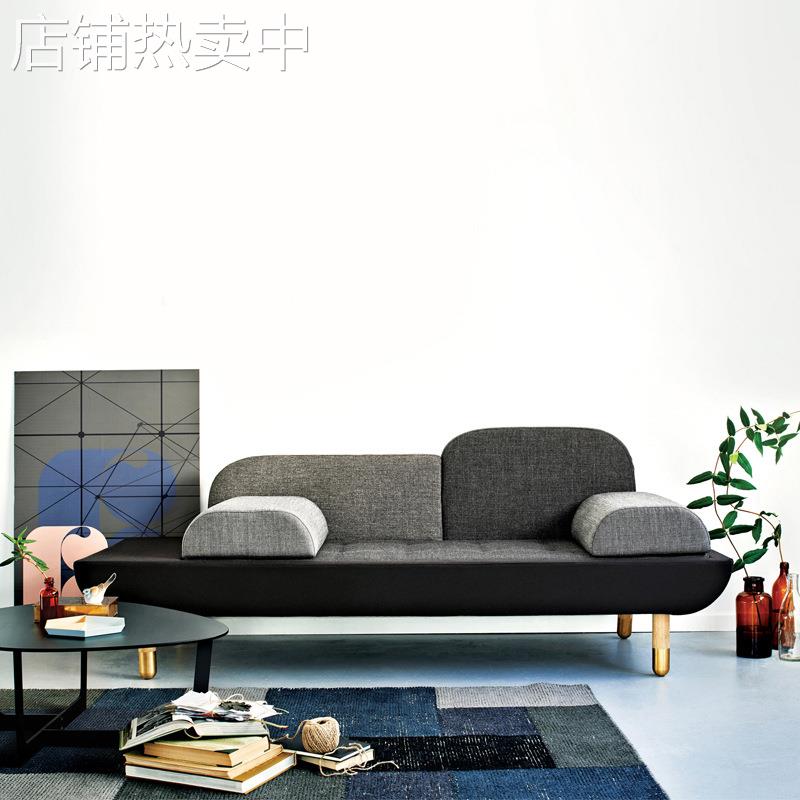 布艺小户型沙发现代简约创意简休闲接待客厅办公会客区个性沙发