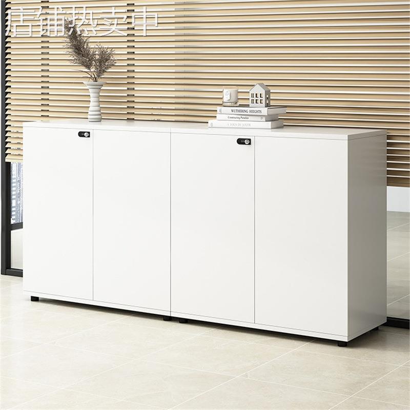 文件柜资料柜带锁桌边储物柜打印机柜子收纳柜茶水柜办公室置物柜