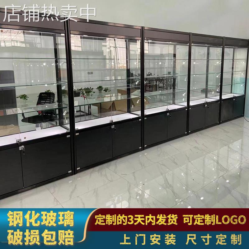 玻璃展示柜样品产品展示架手办礼品货架饰品玻璃门展柜陈列柜架