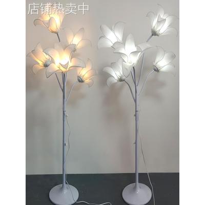 新款婚庆发光兰花路引灯婚礼舞台布置花朵铁艺灯光装饰摆件道具灯