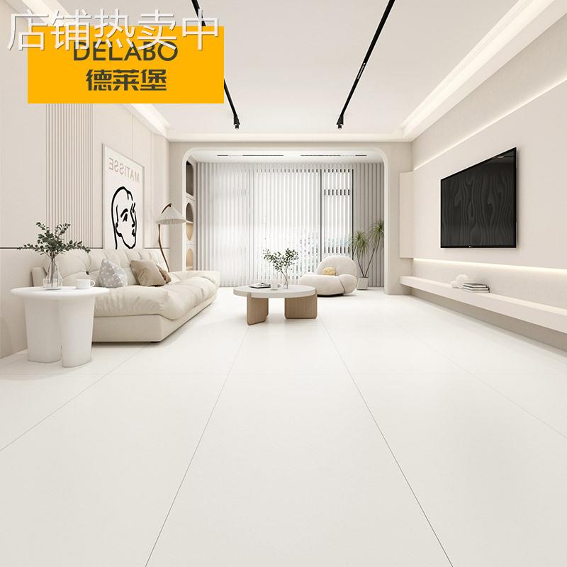 L6Y 广东佛山柔光天鹅绒微水泥瓷砖750x1500地砖800x800客厅防滑