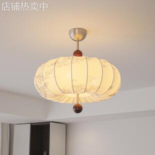 复古南洋风卧室灯吸顶灯新款中古创意南瓜造型艺术书房间主卧灯具