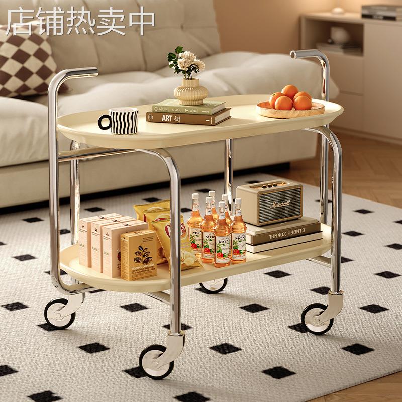 可移动边几茶几小户型客厅家用沙发边柜侧边柜新款小推车床头柜