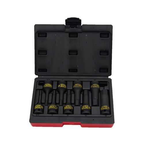 美国PARD 进口 9pcs 1/2气动扳手 六角旋具套筒组合套装5-19MM