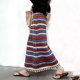 新款 欧货高端定制条纹大码 针织半身裙女2025冬季 加厚复古风A字裙