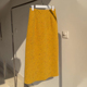 新款 欧货高端定制黄色毛呢大码 半身裙女2025冬季 加厚轻熟风A字裙