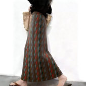 新款 欧货高端定制复古毛呢大码 半身裙女2025冬季 加厚休闲风A字裙