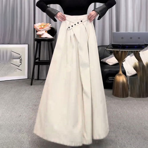 欧货高端定制白色大码阔腿裤子女