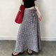 欧货高端定制灰底紫花大码 半身裙女2026春夏新款 森系温柔风A字裙