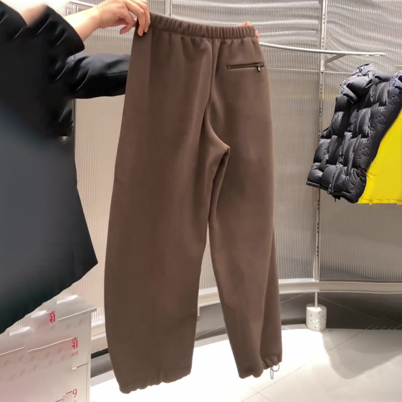 欧货高端定制浅咖色毛呢大码阔腿裤女2025秋冬加厚松弛慵懒弯刀裤,女装/女士精品,大码裤装,淘宝优惠券,粉丝福利购,淘宝优惠卷