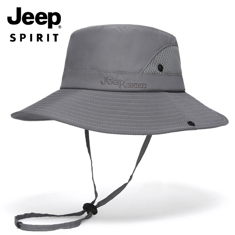 JEEP防晒户外钓鱼渔夫帽中老年款