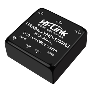 URA2405YMD-10WR3隔离电源模块24V转3/9/12/15/24V稳压双路输出