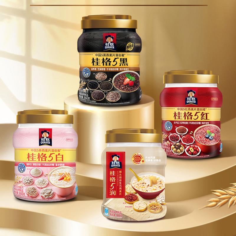 桂格混合即食五红麦片早餐冲饮