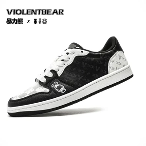 Violentbear/暴力熊情侣新款时尚拼色舒适百搭潮鞋休闲板鞋2409