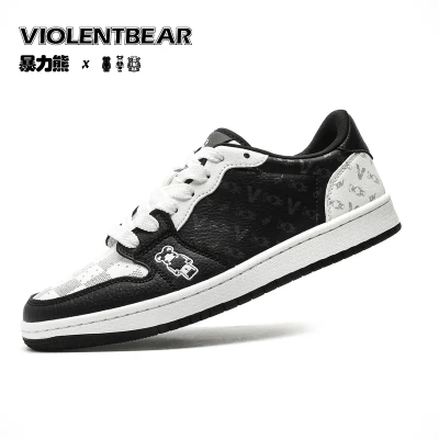 Violentbear/暴力熊情侣新款时尚拼色舒适百搭潮鞋休闲板鞋2409