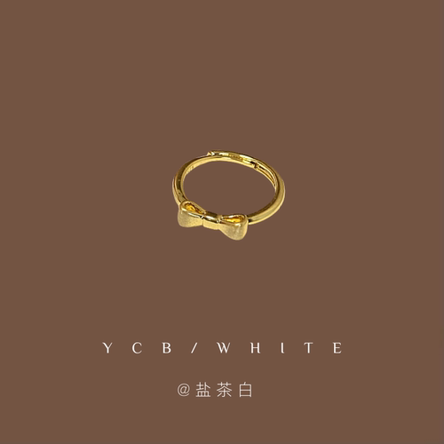「在逃大小姐」轻奢蝴蝶结戒指！