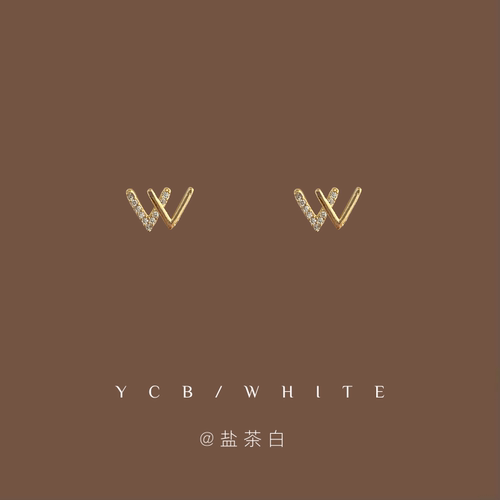 「双子」w字母个性耳饰~