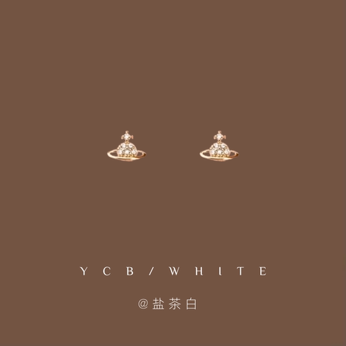 「祈愿星球」简约小巧百搭耳钉925纯银小众设计感个性精致耳环