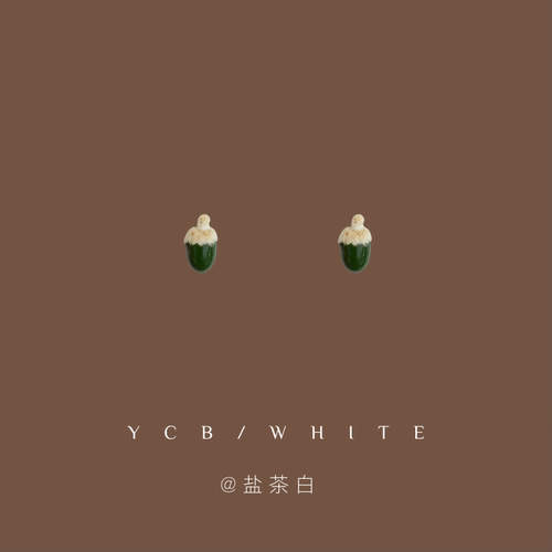 「松墨绿」mini小巧耳钉子！