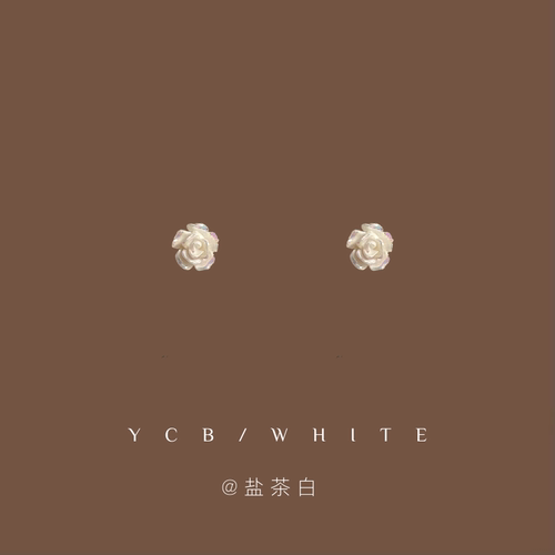 「半岛小野莓」小巧玫瑰耳饰~
