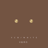 「双子岛」睡觉不用摘 mini小巧耳钉925纯银小众精致日常耳夹