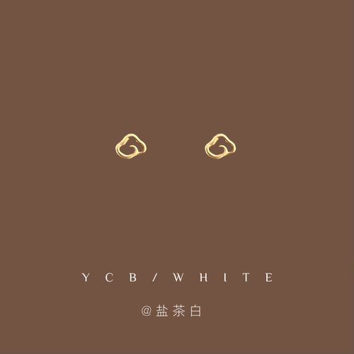 「漫步云端」可爱小巧耳钉！