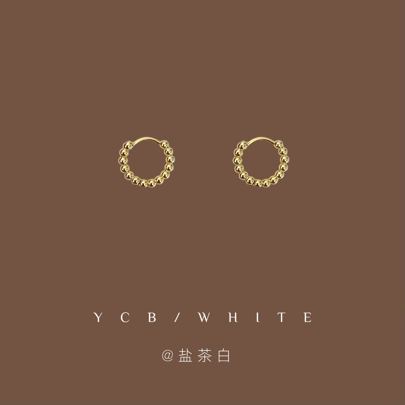 「双子岛」素圈耳环子！