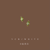 「橄榄绿」简约小巧mini锆石耳钉925纯银小众设计感精致日常耳环