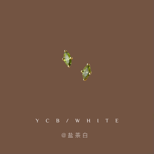 「橄榄绿」mini小巧耳钉子！