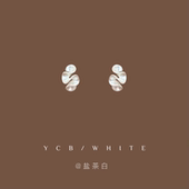 「芝士奶盖」轻奢气质百搭雾面花朵耳钉小众设计感日常精致耳环