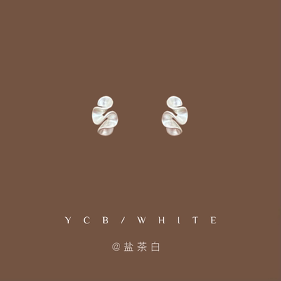 「芝士奶盖」轻奢雾面耳钉！