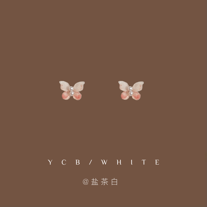 「昭和小蝴蝶」珍珠小耳钉!