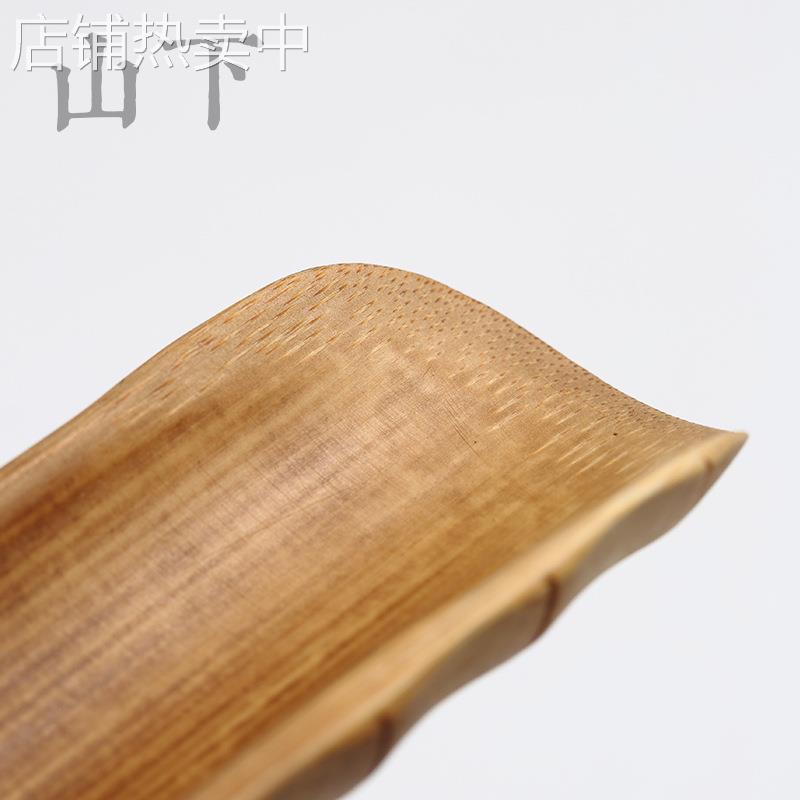 A5L竹节茶则四件套手工竹制茶则茶针茶夹茶扒茶匙茶道四君子茶道