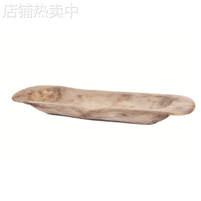 厂家销售手工制作木制托盘摆盘零食水果盘田园家居民宿装饰工艺品