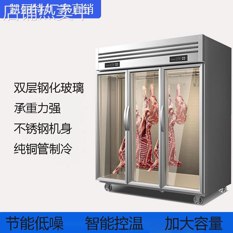挂肉展示柜冷藏冷冻鲜肉柜单门双门玻璃门多款不锈钢保温直冷冰柜