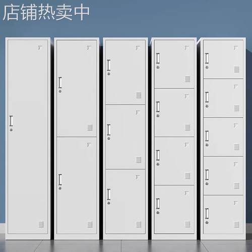 单门更衣柜宿舍带锁员工储物柜铁皮柜钢制柜更衣箱办公室衣柜鞋柜