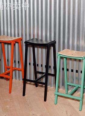 sort丹麦彩色吧凳高脚凳子吧台凳椅北欧Taburete 8 Bar Stool