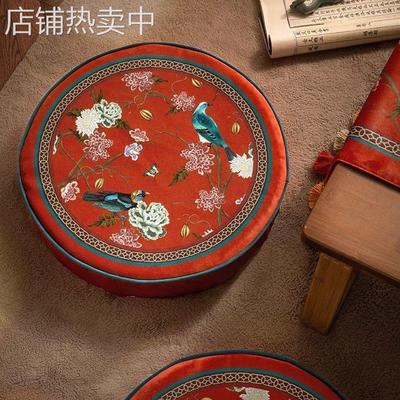 红色喜庆客厅阳台飘窗蒲团坐垫拜垫跪垫家用打座禅修垫锦绣华年