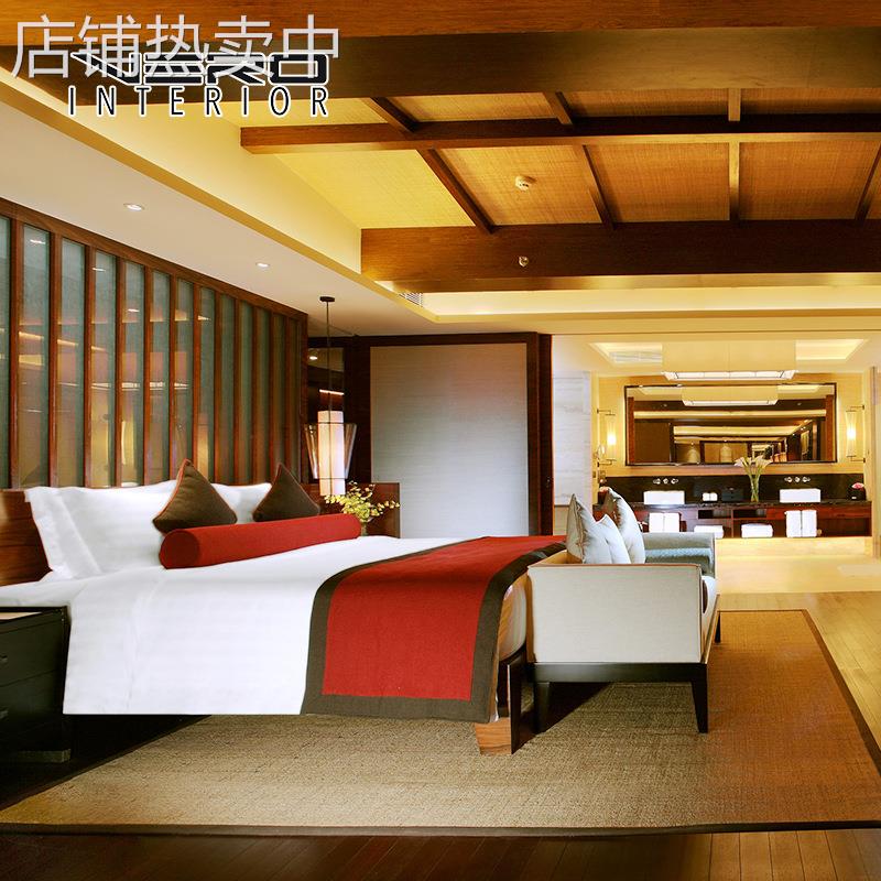 宾馆专用床定制双床公寓民宿床箱客房快捷五星级酒店家具标间全套
