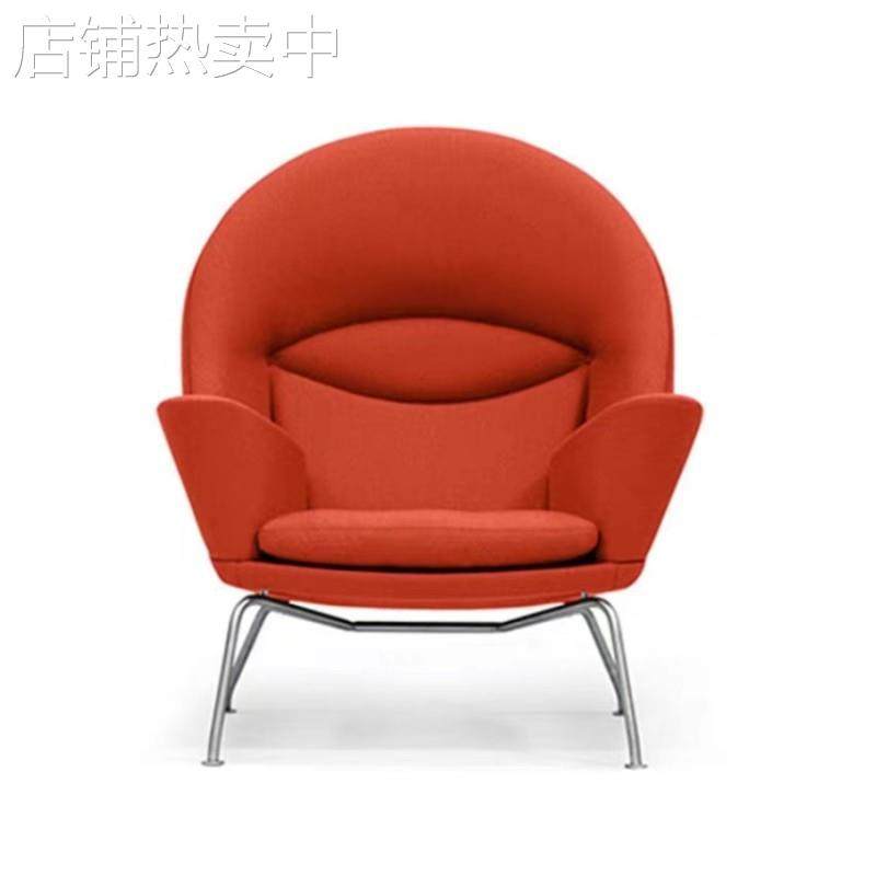 设计师休闲椅家用商务会客接待洽谈现代简约意式单人沙发椅