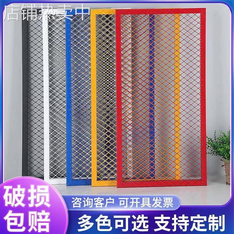 定作菱形网格铁网加空铁丝网吊顶装饰隔断墙铁艺壁挂加粗铁网格网