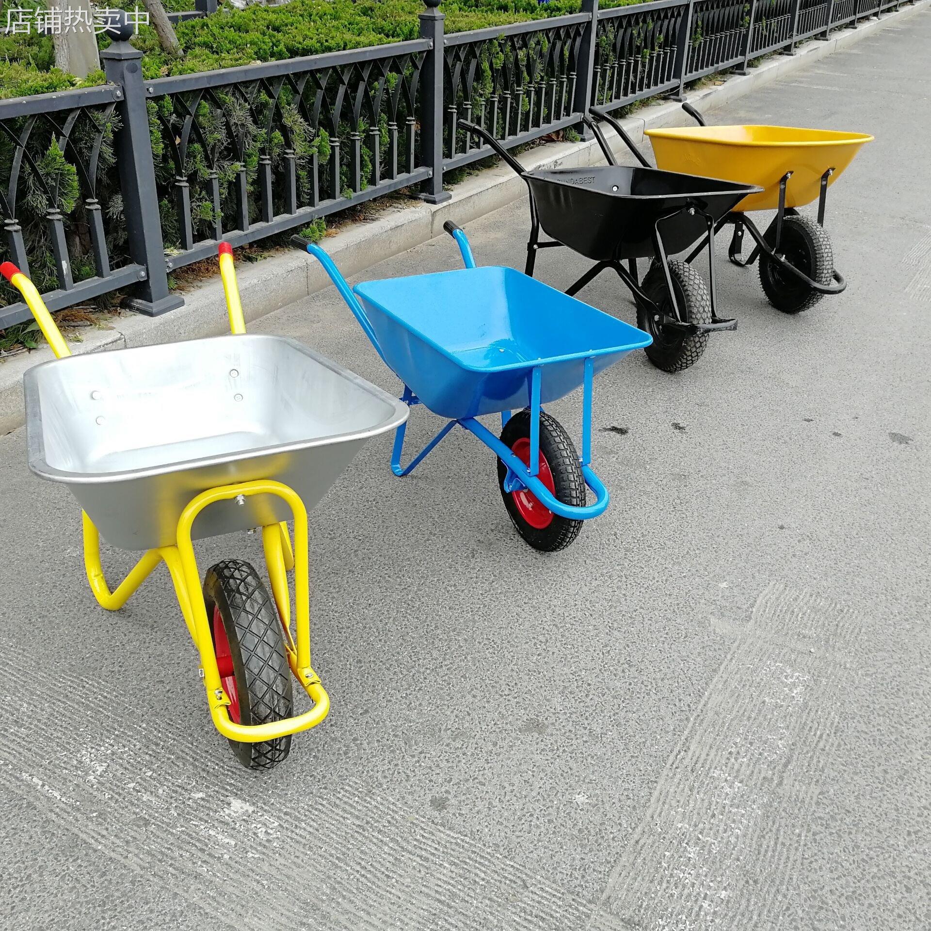工地单轮农用斗车车载重小推车建筑手推车家用搬运车独轮车其直销