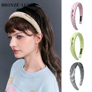 【蒋依依同款】Bronze Lucia锻面基础logo发箍高颅顶头箍精致发饰