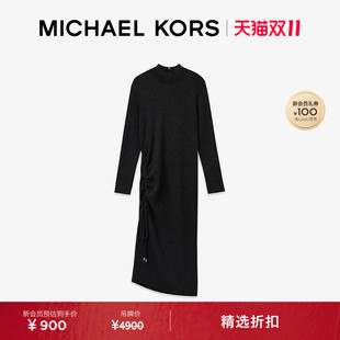 MICHAEL KORS MK 女士针织抽绳连衣裙