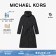 两件折上折 女士绗缝中长款 MICHAEL KORS 棉服外套 含腰带