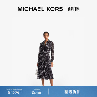 女士波点百褶衬衫 连衣裙 KORS MICHAEL